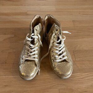 Kurt Geiger Gold Glitter Sneakers - Size 10/41